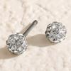 Exquisite Rhinestone Double-Head Screw Back Earrings - Light Luxury & Minimalist French Style for Women