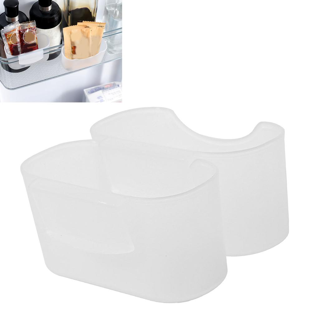 2PCS Refrigerator Side Door Hanging Storage Box Space Saving Hanging Fridge Organizer for Storing