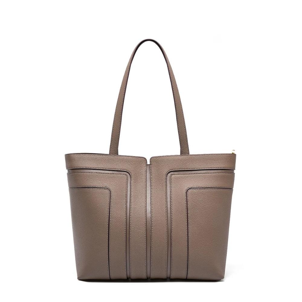 

Сумка-тоут из натуральной кожи, сумка-ведро, универсальный дизайн, большая вместимость, сумка через плечо на одно плечо