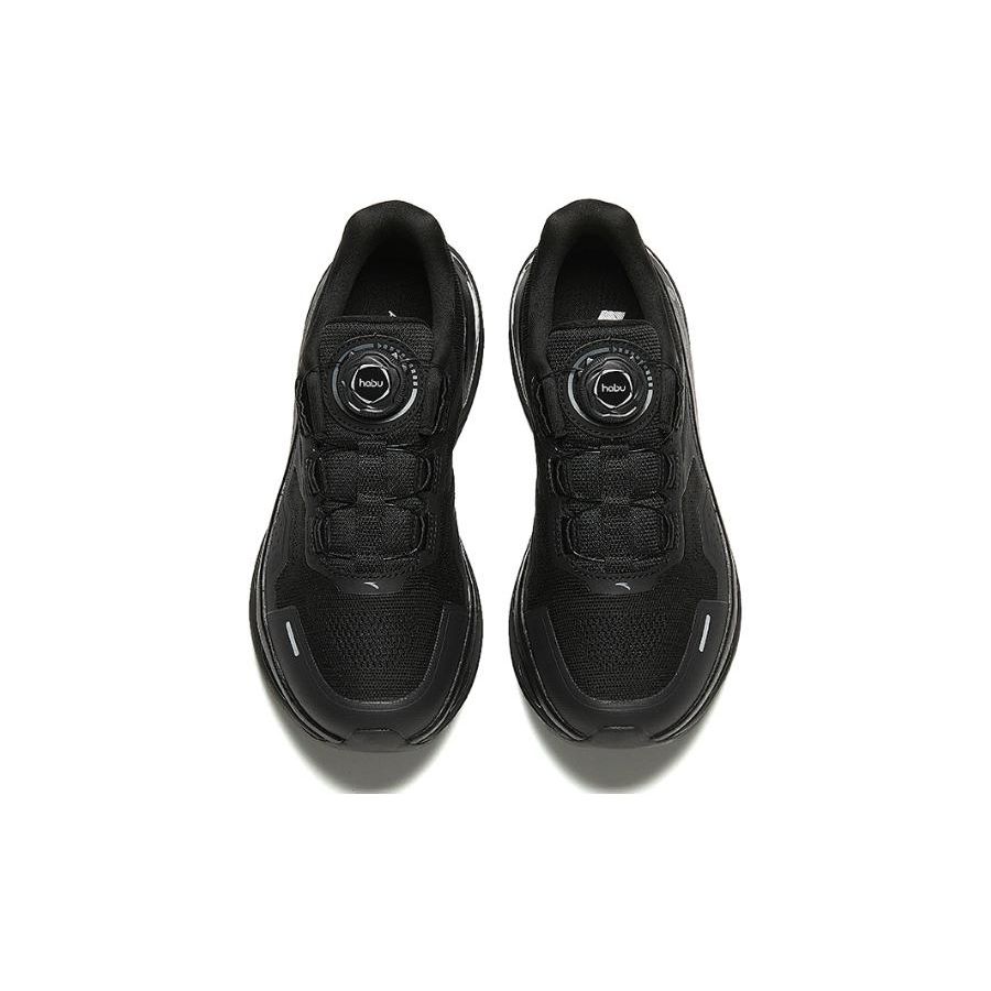 Anta Round Toe Shock Absorbing Wear Resistant Low Top Running Shoes Women Sneakers Black 122415560-5