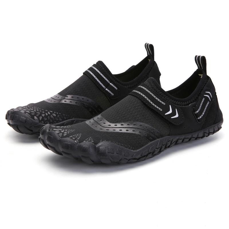 

Мужская/женская уличная обувь для плавания с пятью пальцами, обувь для загула, резиновая пляжная обувь с мягкой подошвой для водных видов спорта 43 чёрный