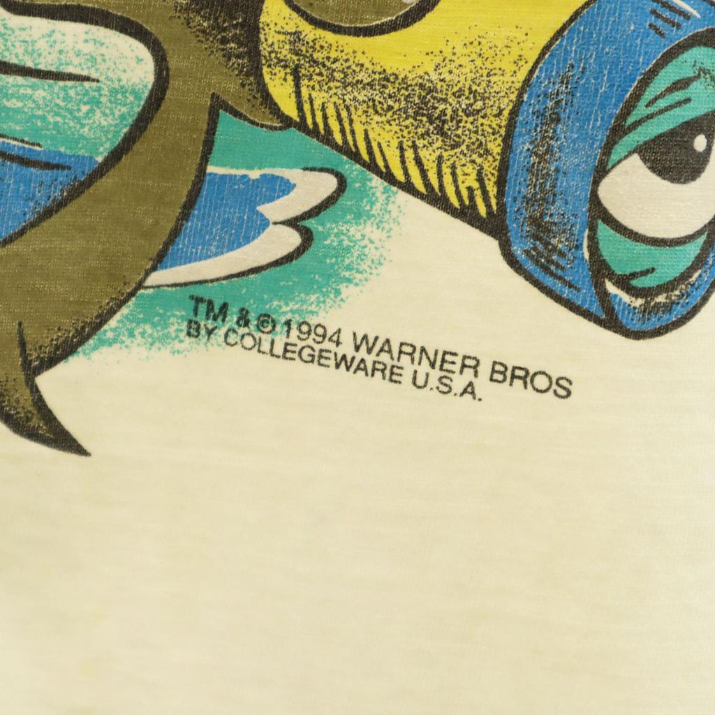 90s Old Looney Tunes Wile E. Coyote Short Sleeve One Piece Single Stitch Women Used