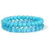 New Blue Turquoises Stone Bracelet Fashion Bohemian Green Blue Turquois Charm Bangle Handmade Healing Energy Jewelry Gift