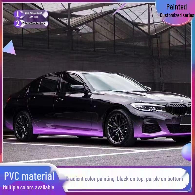 

Custom Purple Car Film: Personalized Gradient and Painted Body Installation Default Option
