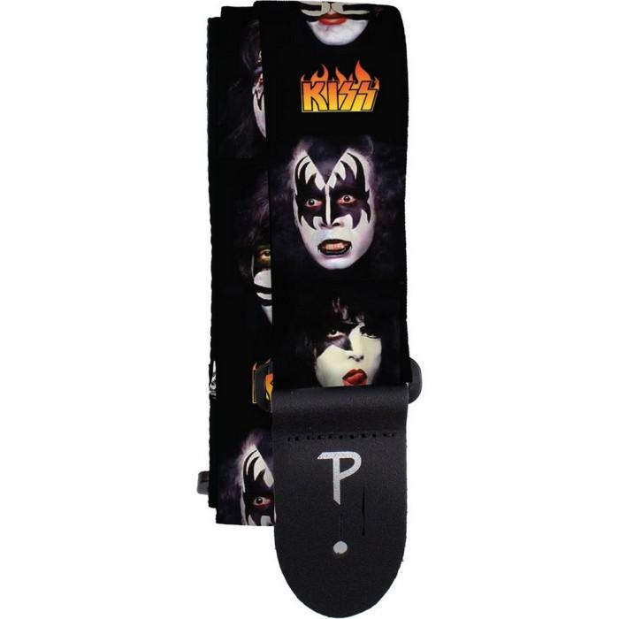 Kiss Ledergesichter Logo Gitarrengurt