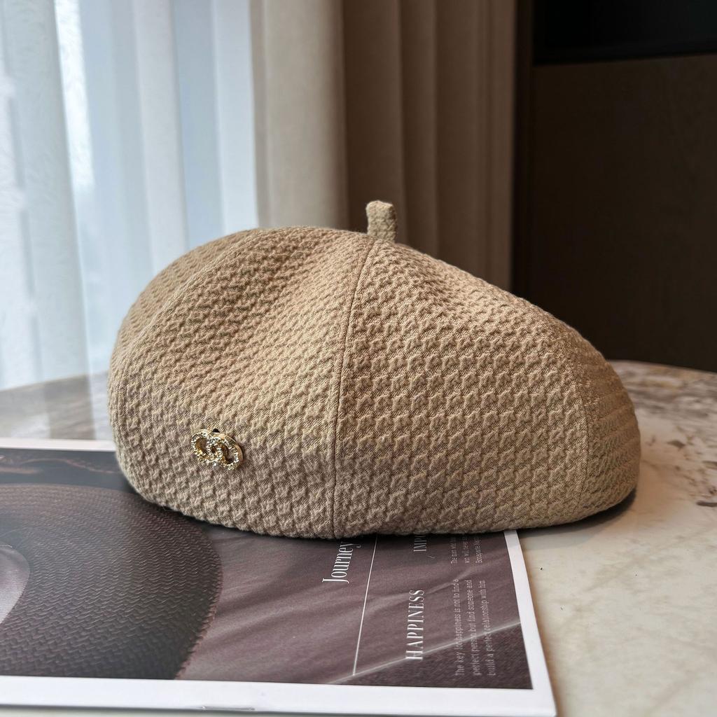 Beret Hats for Women In Autumn and Winter Japanese Style Painter Hats That Make The Face Look Small and Versatile Large Head Pumpkin Bud Hat