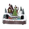 Lighted Christmas House Figurine Christmas Decoration with Light Desktop