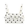 European and American Style, New Women's Clothing, Foreign Style Polka Dot Short Top, Polka Dot Asymmetrical Midi Skirt