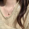 Elegant S925 Sterling Silver Water Drop Necklace - Women's Luxury Niche Design Choker with a Simple, Trendy Style.