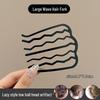 U-Shaped Fixed Hairpin with High-End Alloy Comb for Women's Updos - Ancient Style Four-Tooth Insert