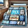 70Th Birthday Blanket Personalized Name Soft Comfortable Stylish Blanket Car Blanket Perfect For Travel Camping Outdoor Home Suitable For All Seasons
