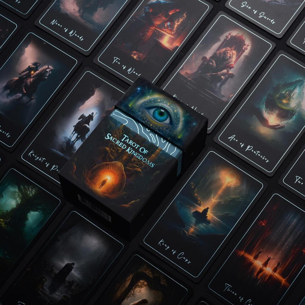 Earth Moon Magick The Tarot of Sacred Kingdoms Tarot Cards Tarot Deck with Guidebook Oracle Cards for Spiritual and Energetic Resonance Recycled Paper