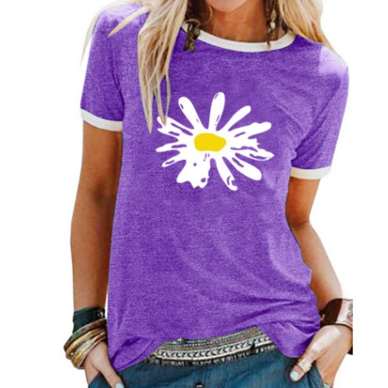 Summer Round Neck 3D Tree Pattern Printed Top Fashionable and Casual Loose Short Sleeved Men's T-shirts