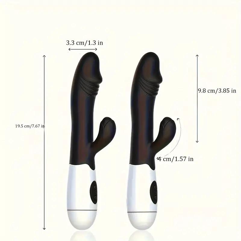 1 Pc G-spot Vibrating Stimulator, Silicone Vaginal Anal Dildo Massager, For Female Masturbation, Adult Sex Toys (without Batteries)