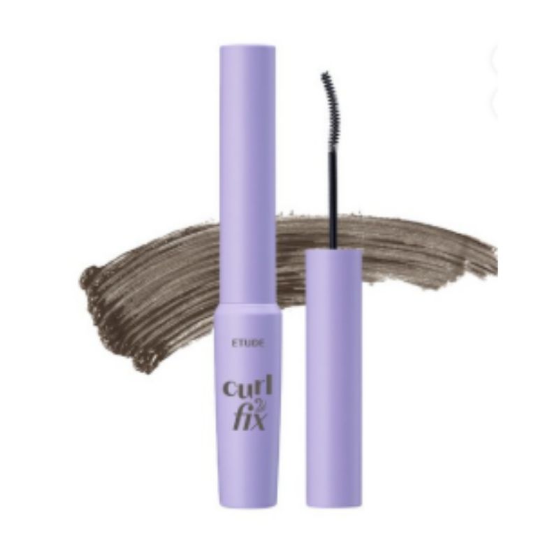ETUDE Mascara Curl Fix Skinny 3g – Brosse Ultra Fine Définition Précise des Cils, Résistant aux Défauts Longue Tenue