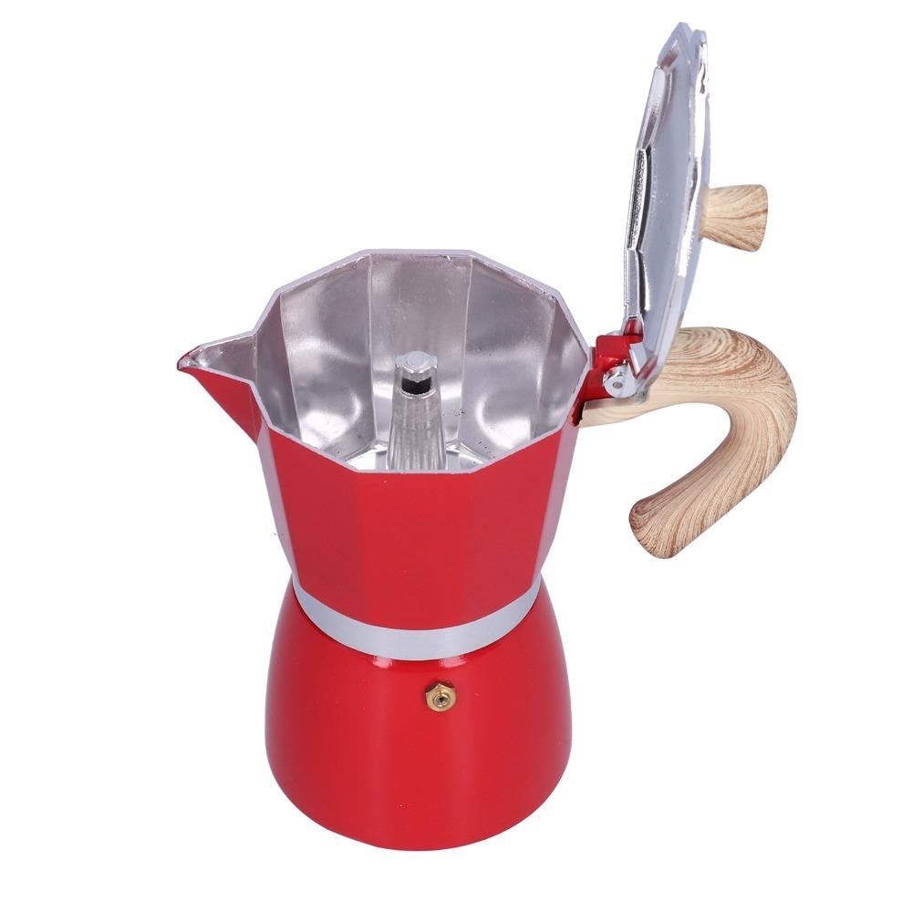 300ML Capacity Stovetop Espresso Maker Colorful Coffee Kettle Coffee Brewing Moka Pot  Home Use