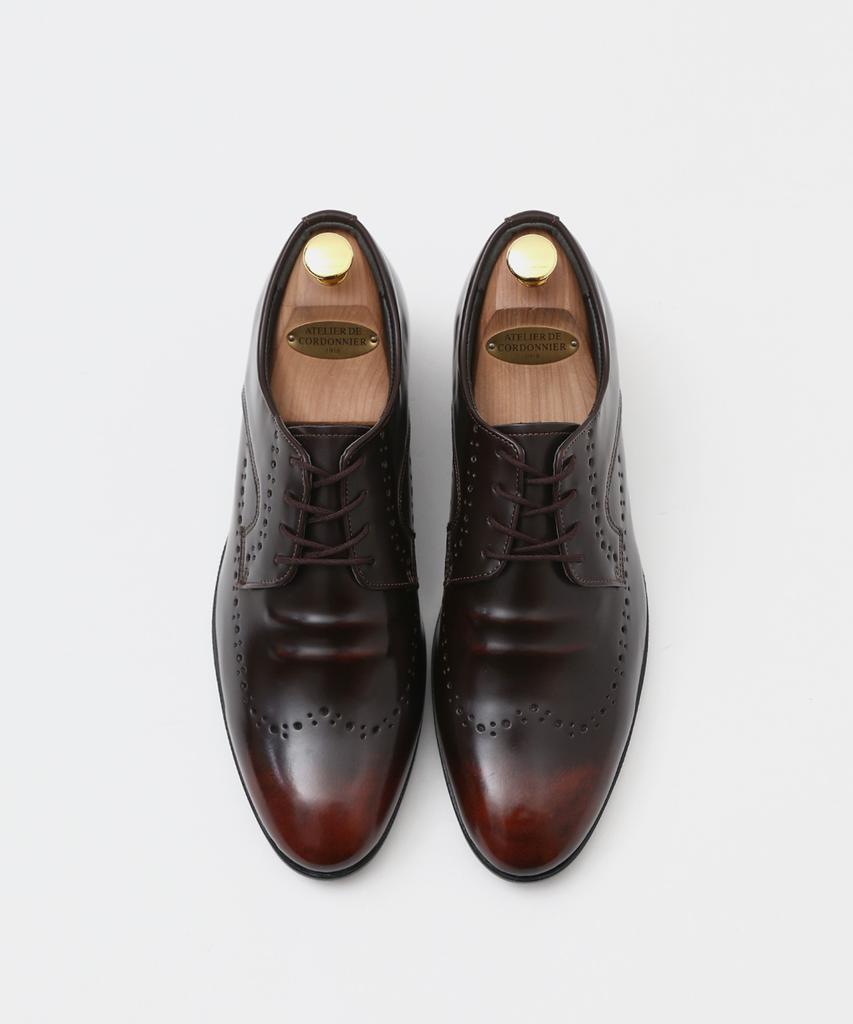 Pascorozen Ms1124 4-Hole Wingtip Dress Shoes London Brogue Brown [250~280Mm]