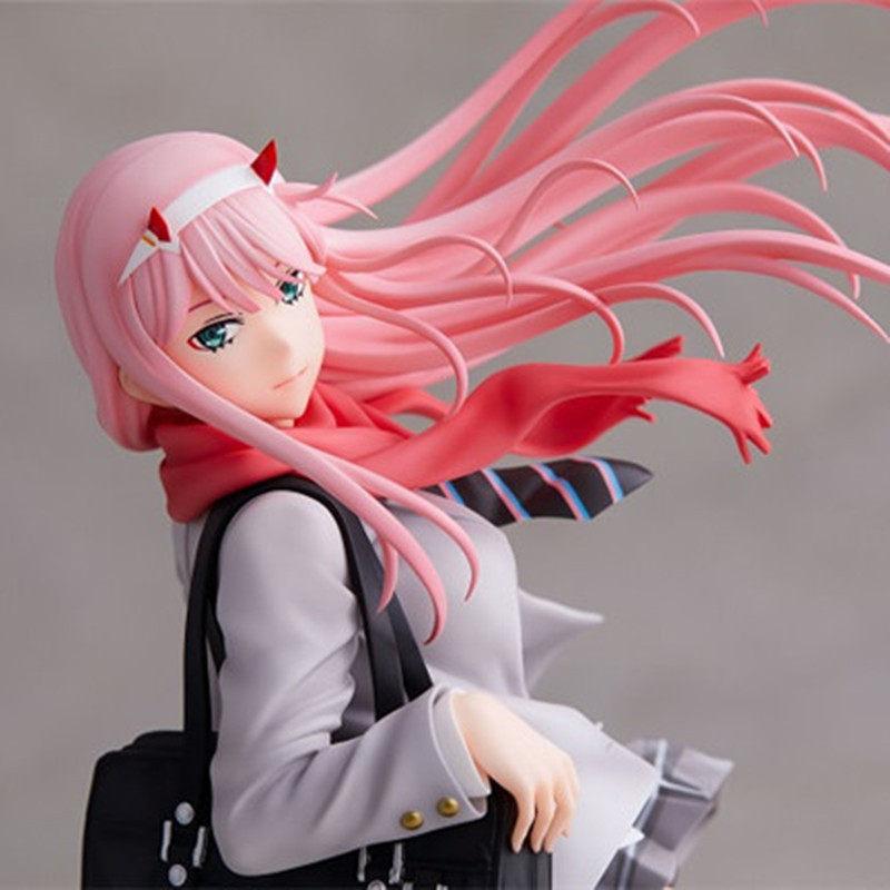 28cm Darling In The Franxx Zero Two Anime Uniform Ver Anime Figure Collectible Figurine Desktop Decoration Gift For Otaku