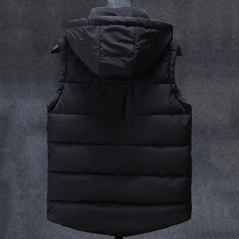 Plus Größe L-7XL Männer Warme Weste Mit Kapuze Neue Casual Herbst Winter Ärmellose Jacken Für Männer