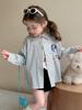 Girls' Long-Sleeved Striped Cartoon Shirt - Autumn 2025 Collection