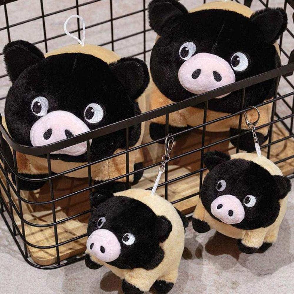 Collection Miniature Pig Plush Keychain Soft Pig Doll Throw Pillow  Children Gift