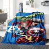 Superhero Team-Up Cozy Blanket Comfortable Ure Versatile for Sofa Couch Office Bed Picnics Ideal for All Seasons Digital Print Gifts For Family Y8