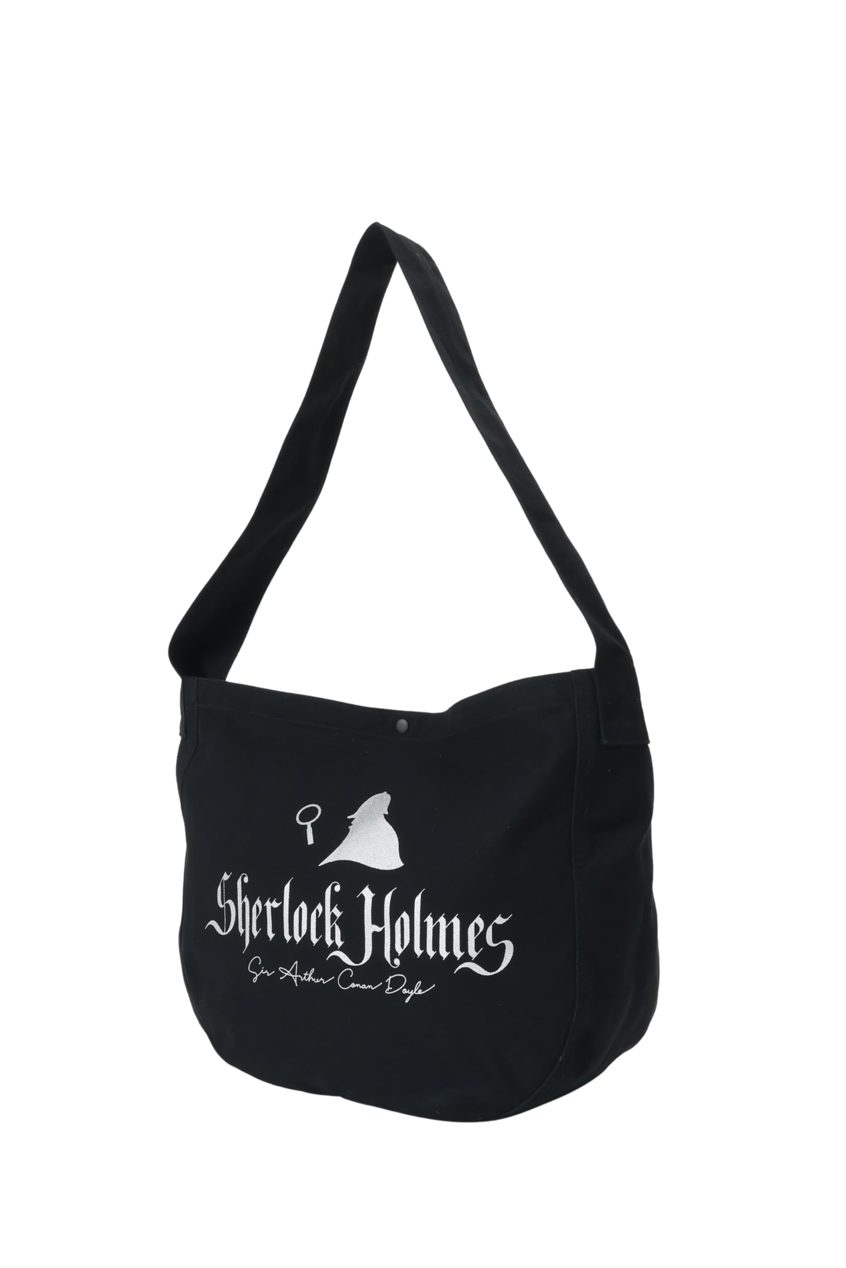 

Newspaper Bag Arthur Conan Doyle Sherlock Holmes Heavy Canvas [HAYAKAWA FACTORY] (Black/Silver)