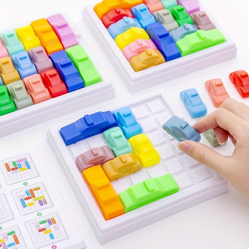 Car Parking Lot: Educational Toys for Primary School Kids To Race and Move Cars Out of the Garage, for Party Games and Activities