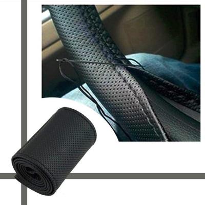 Car Steering Wheel Cover Braid On the Steering Wheel Microfiber Skid-Proof Cover