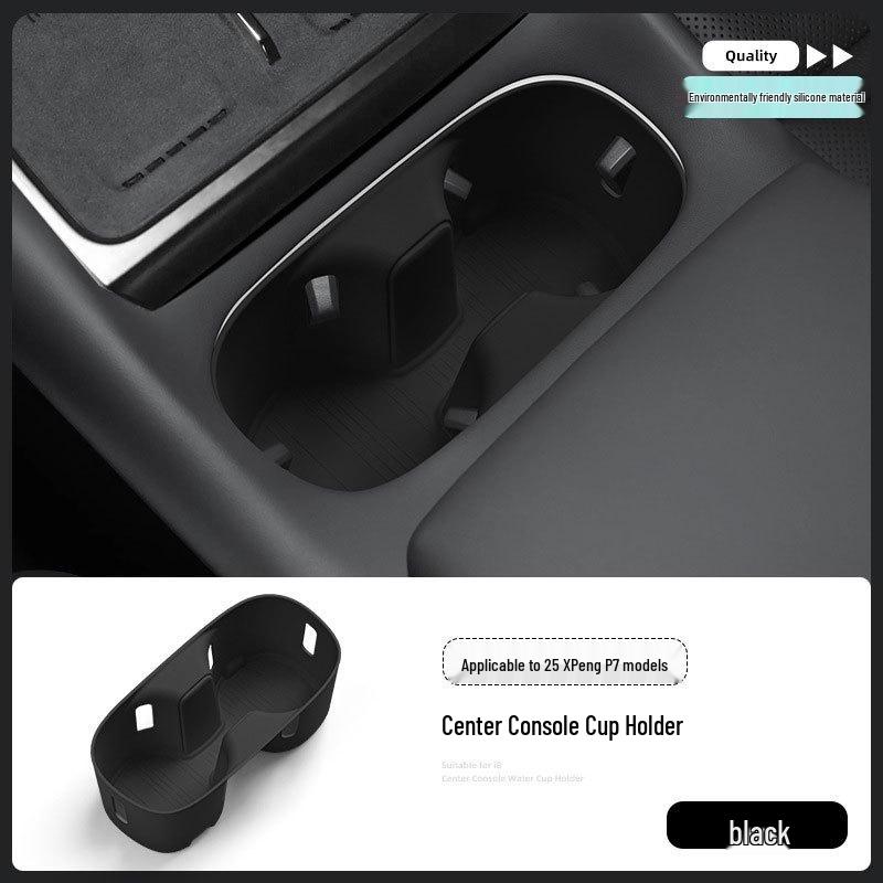 2025 Xiaopeng P7 Silicone Cup Holder Pad for Central Console Decoration
