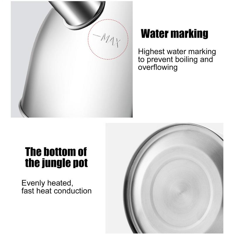 Stainless Steel Tea Kettle Home Kettle 3L Whistling Boiling Water Teapot With Handle For Home Kitchen Induction Stovetops