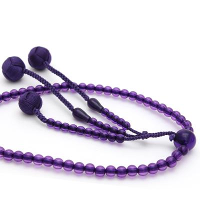 Soka Gakkai Prayer Beads Purple Odamaki Brahma Ten Luxury Tassel SGI Prayer Beads for Women