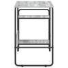 Desk with Storage Space Sonoma Grey 131.5 x 50 x 75.5 cm