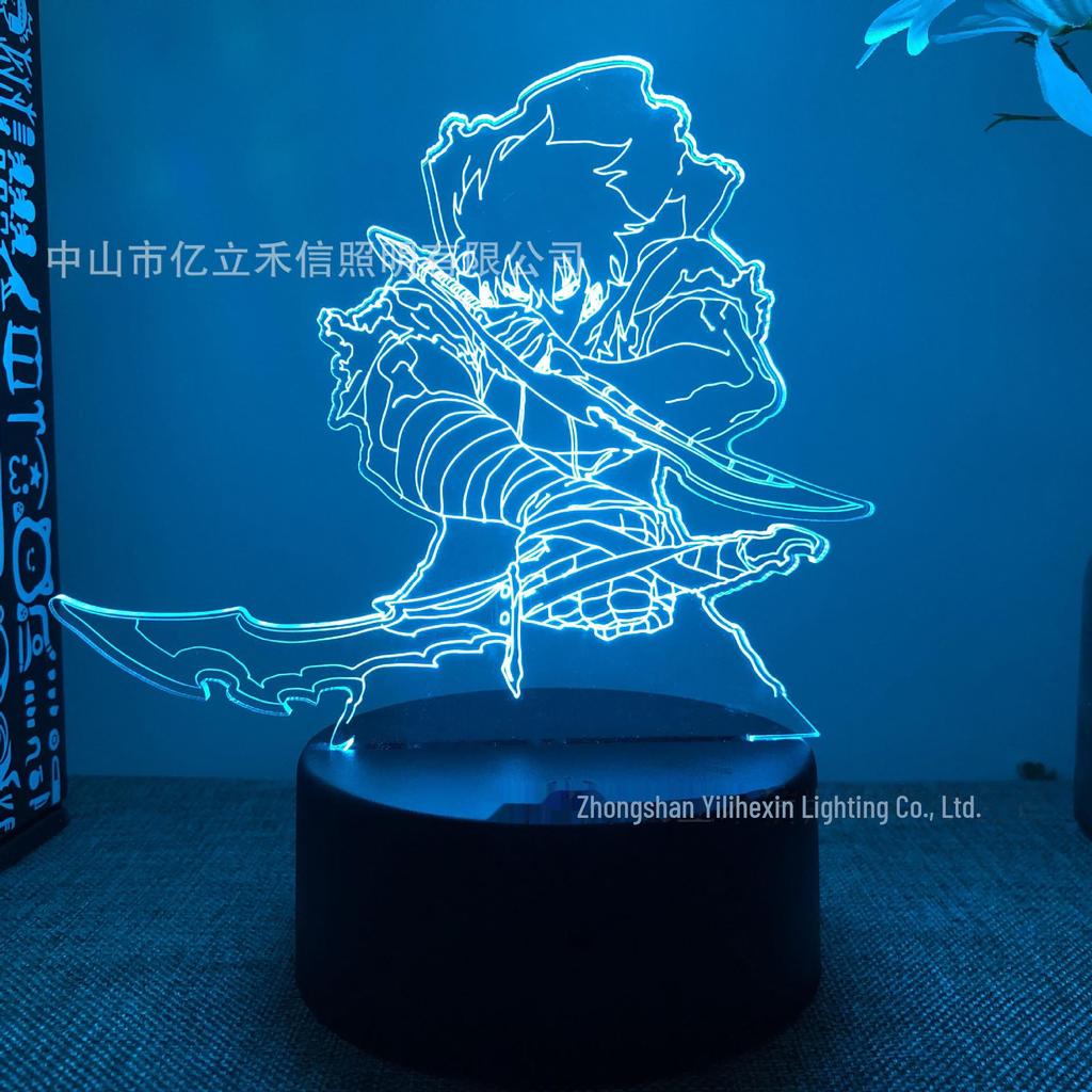 Upgraded Japanese 3D Night Light - USB Colorful Touch Lamp for Bedroom & Creative Holiday Gift