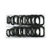 200Pcs Watch Back Case Rubber Waterproof Caseback Gasket O-Ring 0.6mm 0.5mm Thickness Watchmaker O-Ring Watches Washer Tools