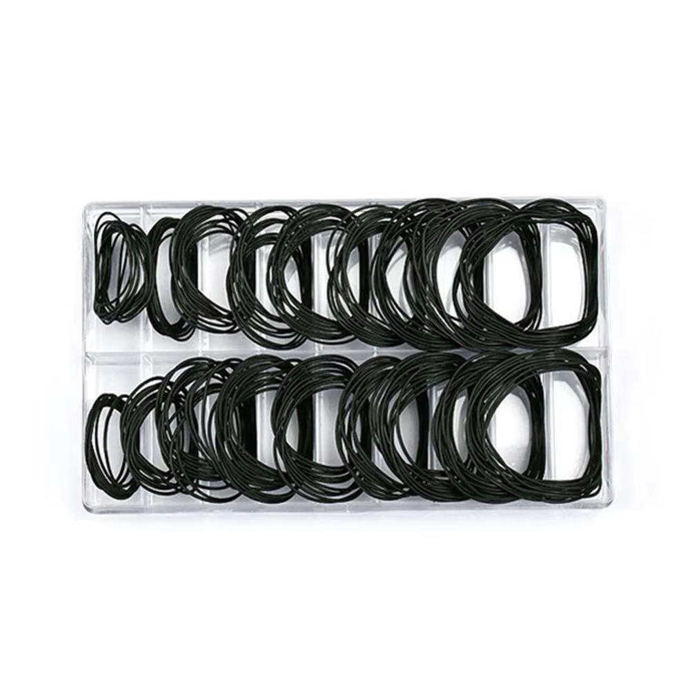 200Pcs Watch Back Case Rubber Waterproof Caseback Gasket O-Ring 0.6mm 0.5mm Thickness Watchmaker O-Ring Watches Washer Tools