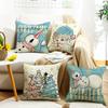 Neue Weihnachten Dekorative Kissenbezug Leinen Bedruckt Sofa Bettseite Zuhause Kissenbezug Rückenkissen Kissen