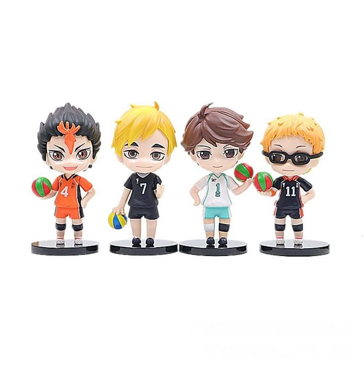 Set of Figurines Volleyball Kuroko Kuroko No Basuke Chibi Anime Children's Toys 8 Pcs 10 Cm