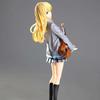 20cm Anime Shigatsu Wa Kimi No Uso Miyazono Kaori Figur 1/8 Modell Schuluniform Anziehspielzeug Geschenk Sammlung Actionfigur PVC