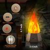 Waterproof Design LED Simulation Flame Light USB USB Desktop Nightlight  Outdoor Use