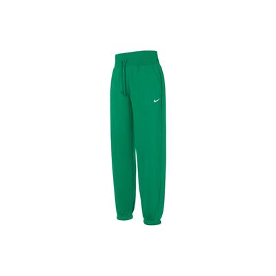 Solid Color Letter Logo Print Drawstring Cuffed Oversized High Waist Fleece Knit Sports Casual Pants Women Bottoms Green DQ5888-365