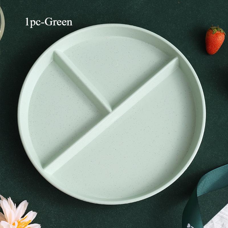 Round Split Plate Food Plate Fruit Salad Plate Dishes Ceramic Plate Ceramic Plate Dessert Plate Trinket Dish