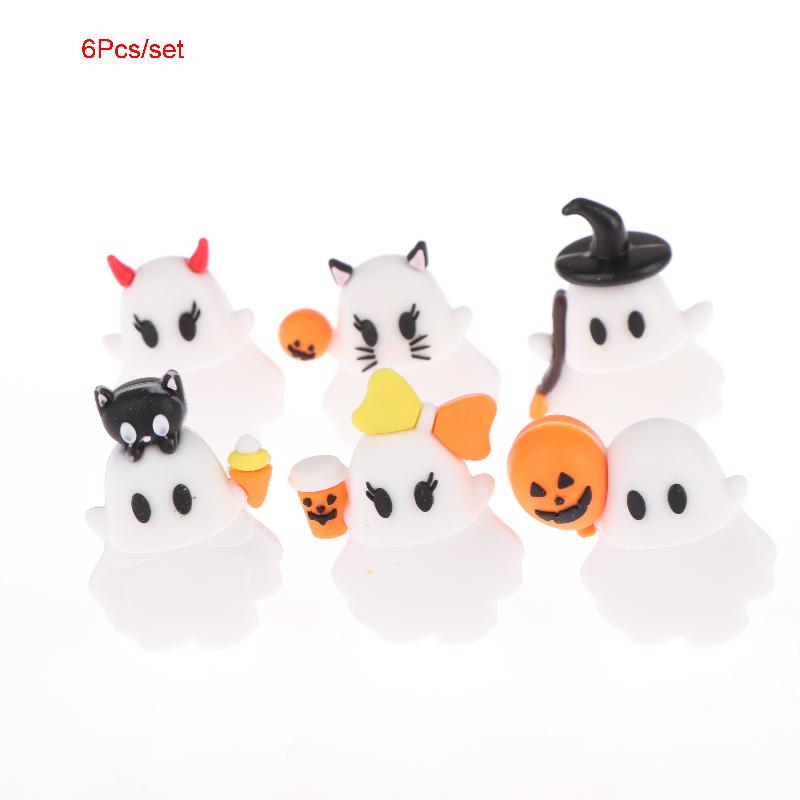 1/6Pcs Mystery Phone Buddy Cute Halloween Phones Decorations Mini Figure Design Figurine Fun Desk Accessory For All Phones