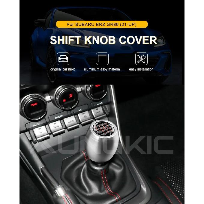 For Subaru BRZ/ Toyota GR86 2021 2022 2023 2024 LHD RHD Manual Car Gear Head Shift Knob Cover Handle Handbrake Aluminium Alloy