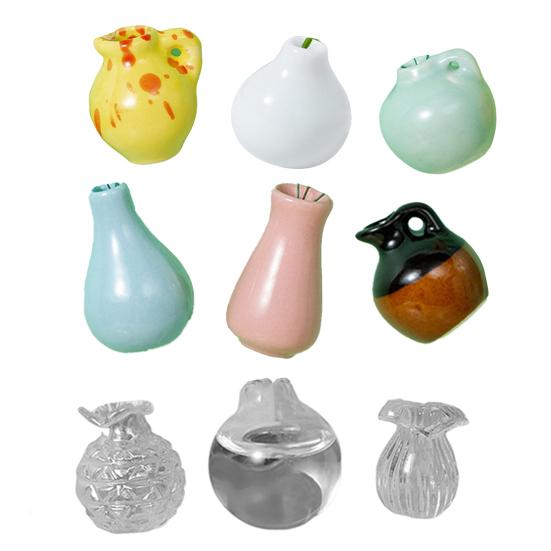 4/5/6/8/9/10/12/14Pcs/Set 3D Flower Vase Fridge Magnet Home Office Kitchen Locker Refrigerator Mini Ceramic Vase Magnetic Decoration Ornament