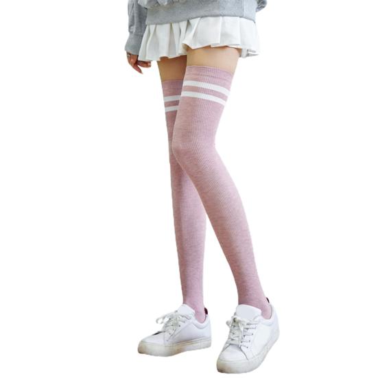High Socks Over The Knee Thermal Preppy Style Slimming Flexible Winter Stockings for School