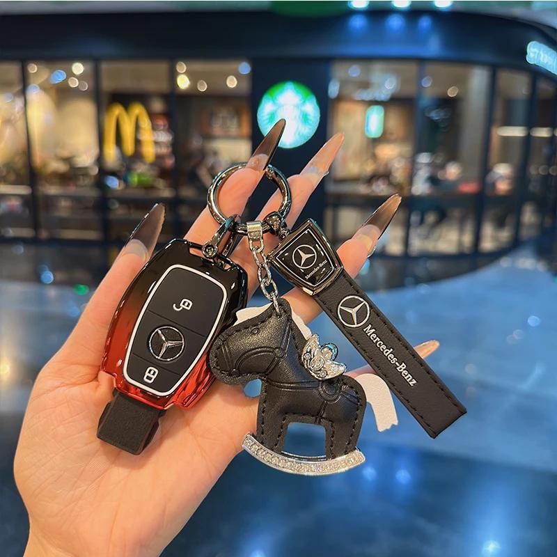SUG2   Car Smart Key Cover Case Shell Accessories For Mercedes W212 W204 for Benz A B C E GL S GLA GLK CLS Class AMG W205 W463 W176