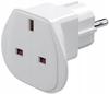 Netzsteckeradapter Techly A-FLAZASUKWH UK/EU, weiß