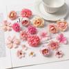 20/14Pcs/lot Mixed Artificial Flowers Silk Rose Fake Flower For Home Decor Wedding Decoration DIY Craft Garland Gift Accessories