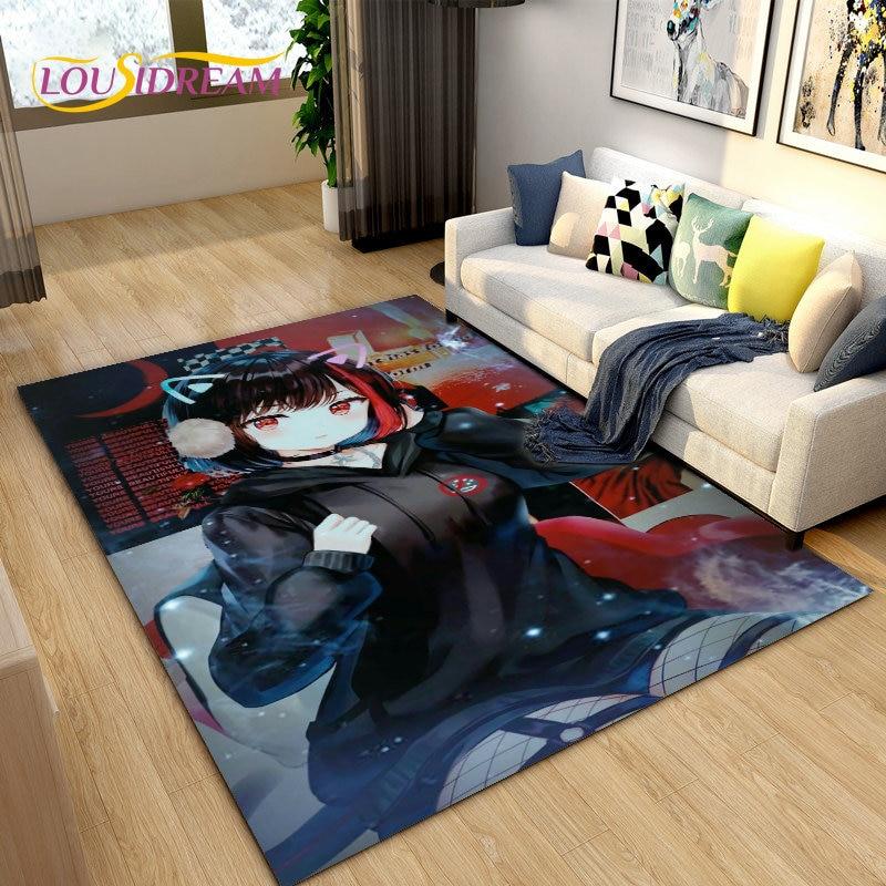 Zero Two DARLING In The FRANXX Anime Area Rug,Carpet Rug for Living Room Bedroom Sofa Doormat Decoration, Kid Non-slip Floor Mat